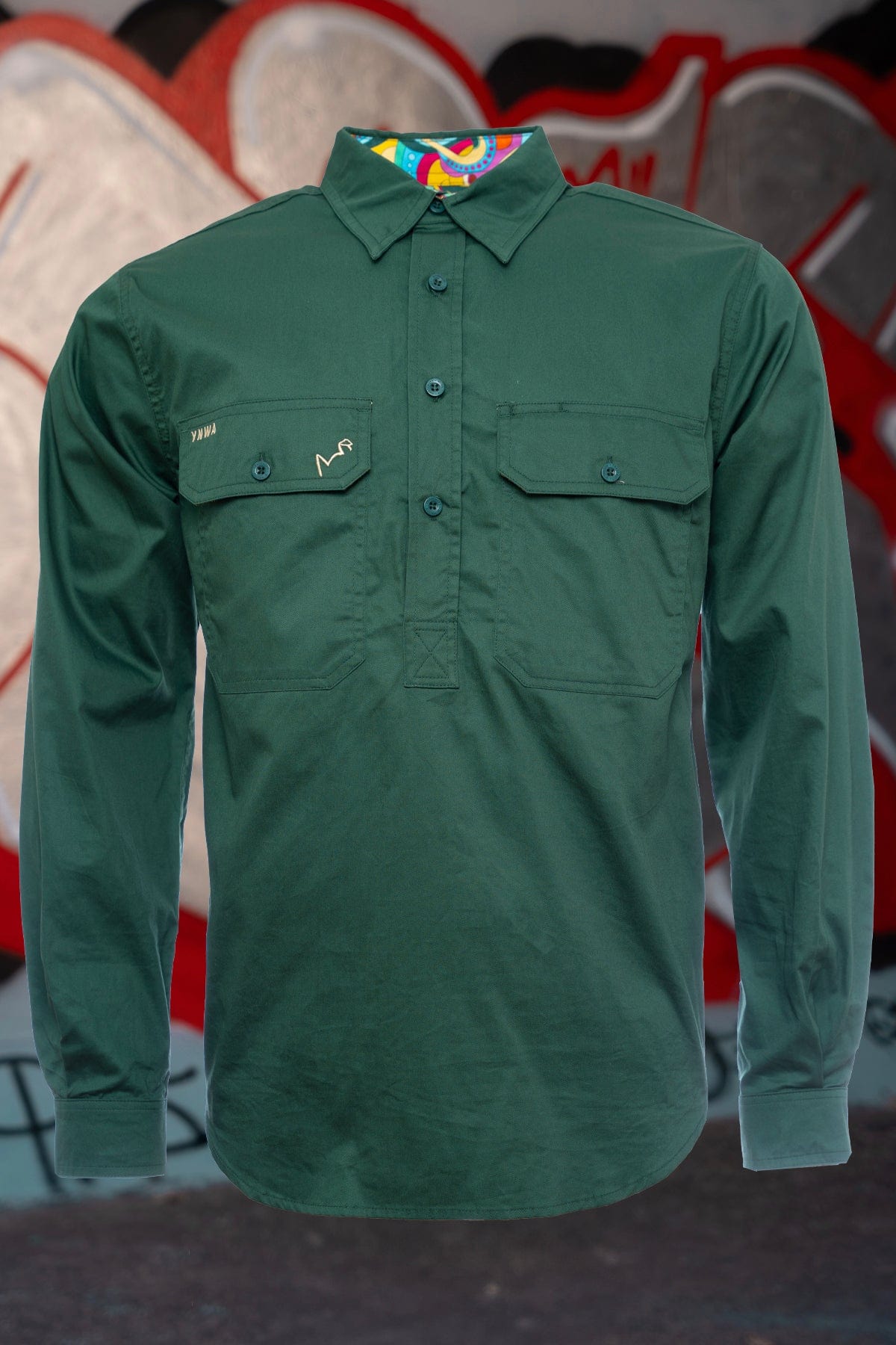 Men's Flocken Oath Undercover Mutter Green Workshirt