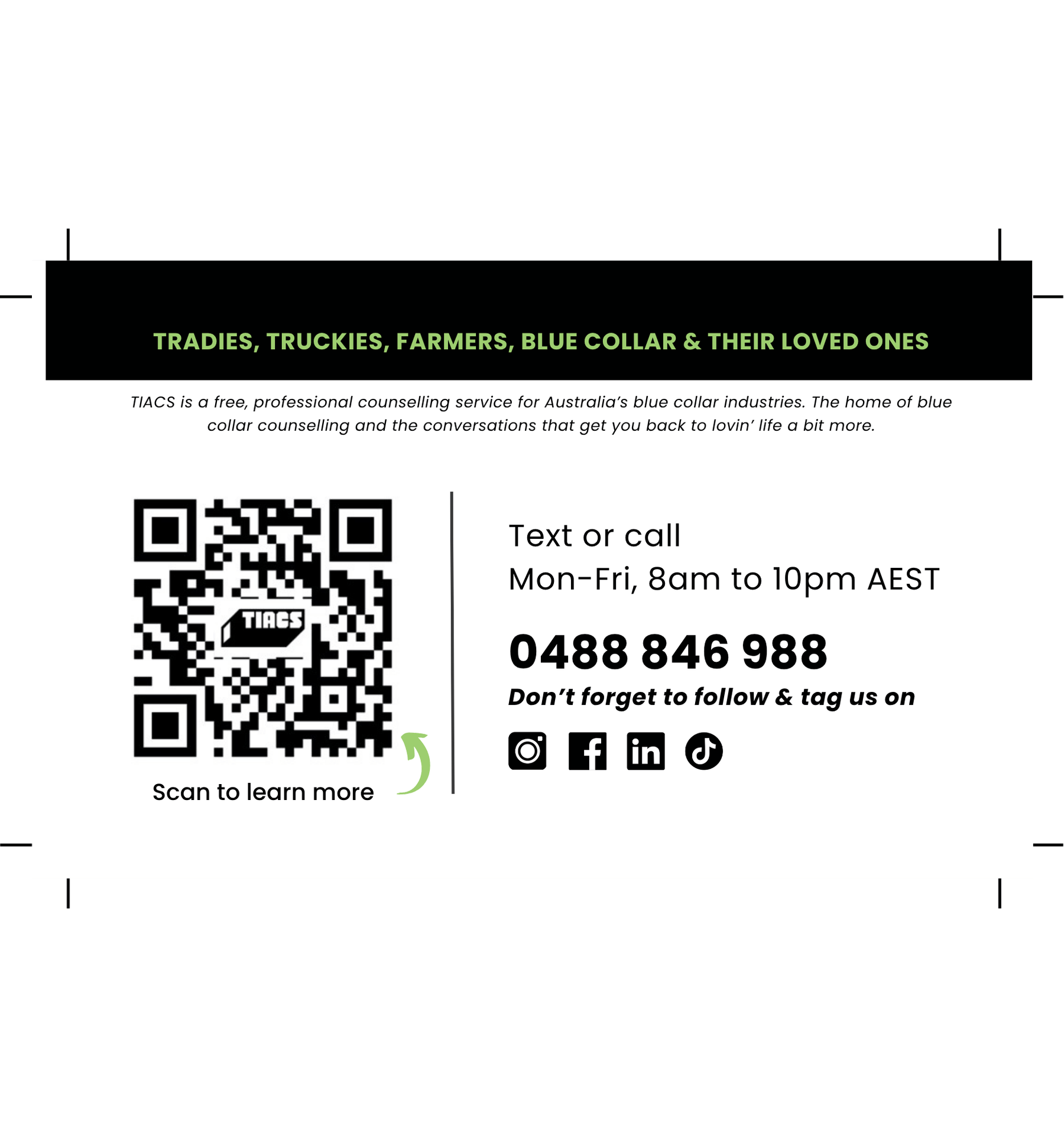 50 Pack - Don't Keep It Under Your Hat Business Cards