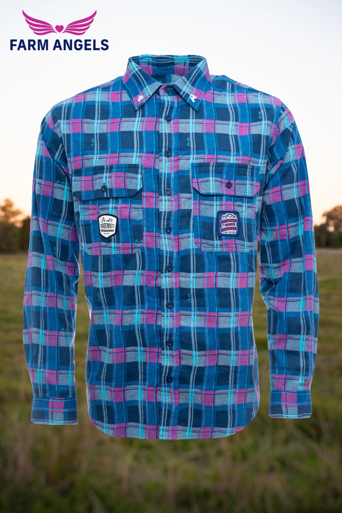 Farm Angels Custom TradeMutt Flanno