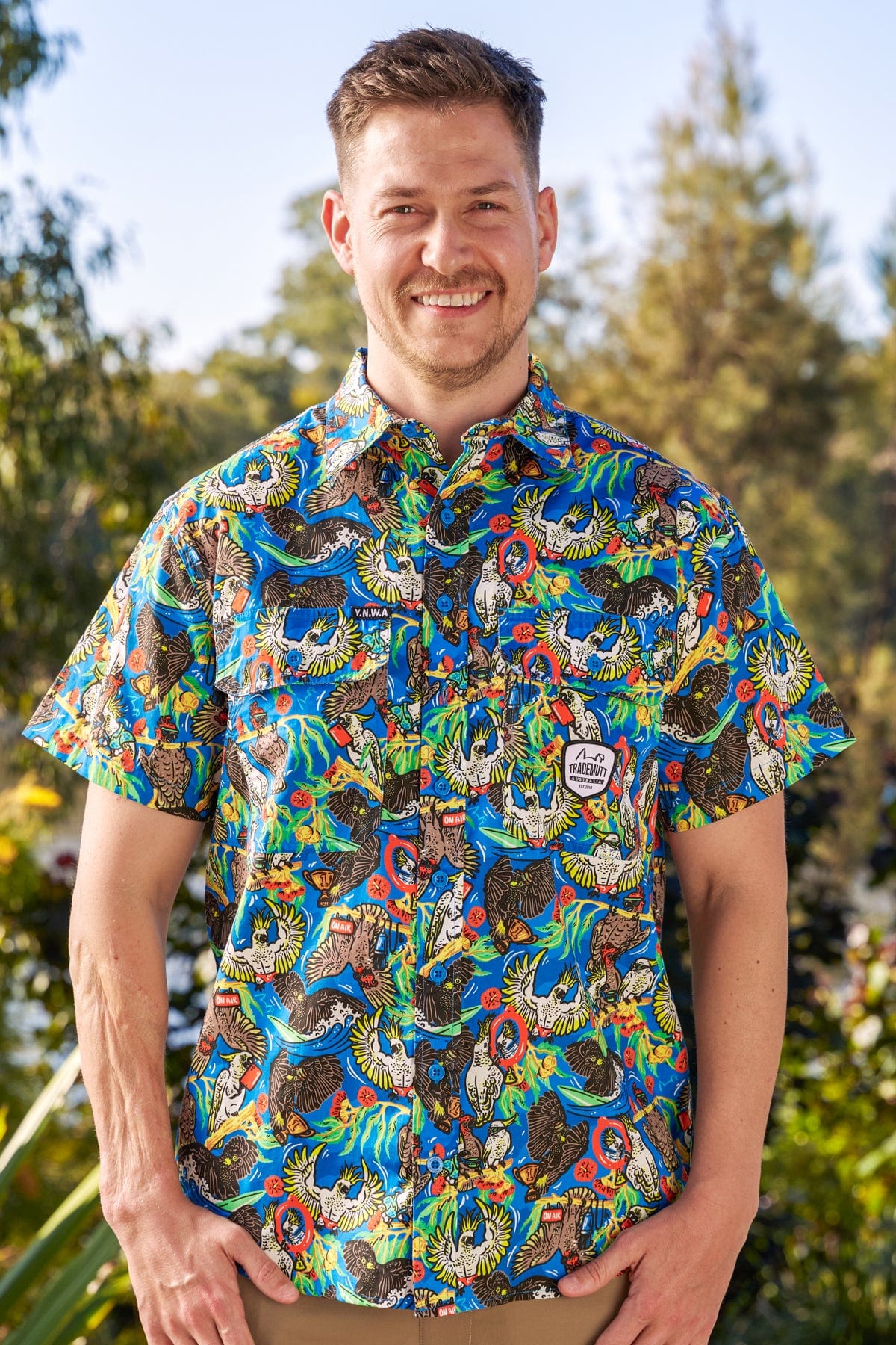 Men's Light Weight Flock Around & Find Out Short Sleeve Work Shirt