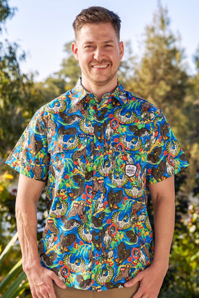 Men's Light Weight Flock Around & Find Out Short Sleeve Work Shirt