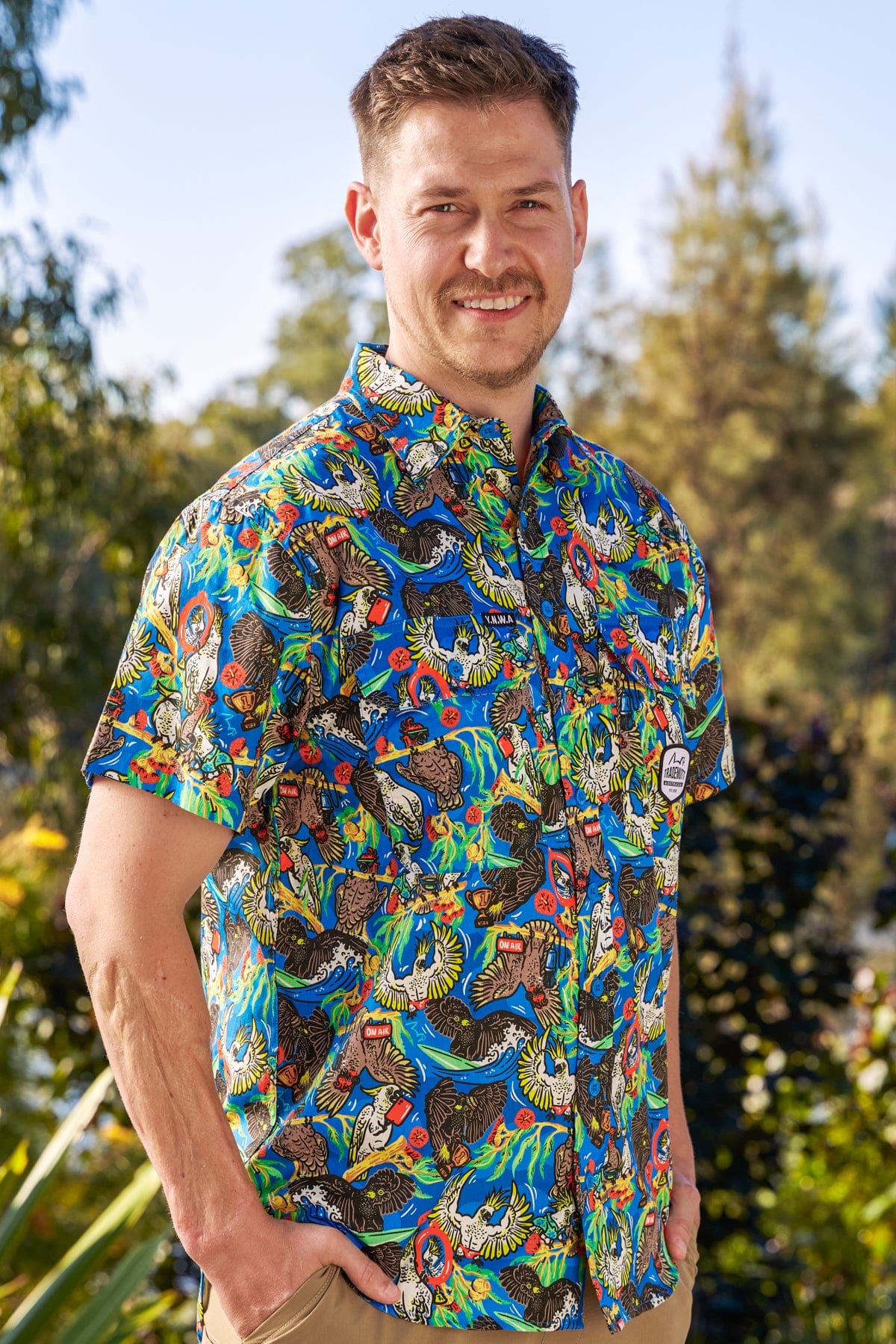 Men's Light Weight Flock Around & Find Out Short Sleeve Work Shirt