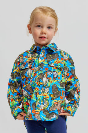 TradeMutt Kids Kids Flock Around & Find Out Work Shirt Kids Flock Around & Find Out Work Shirt
