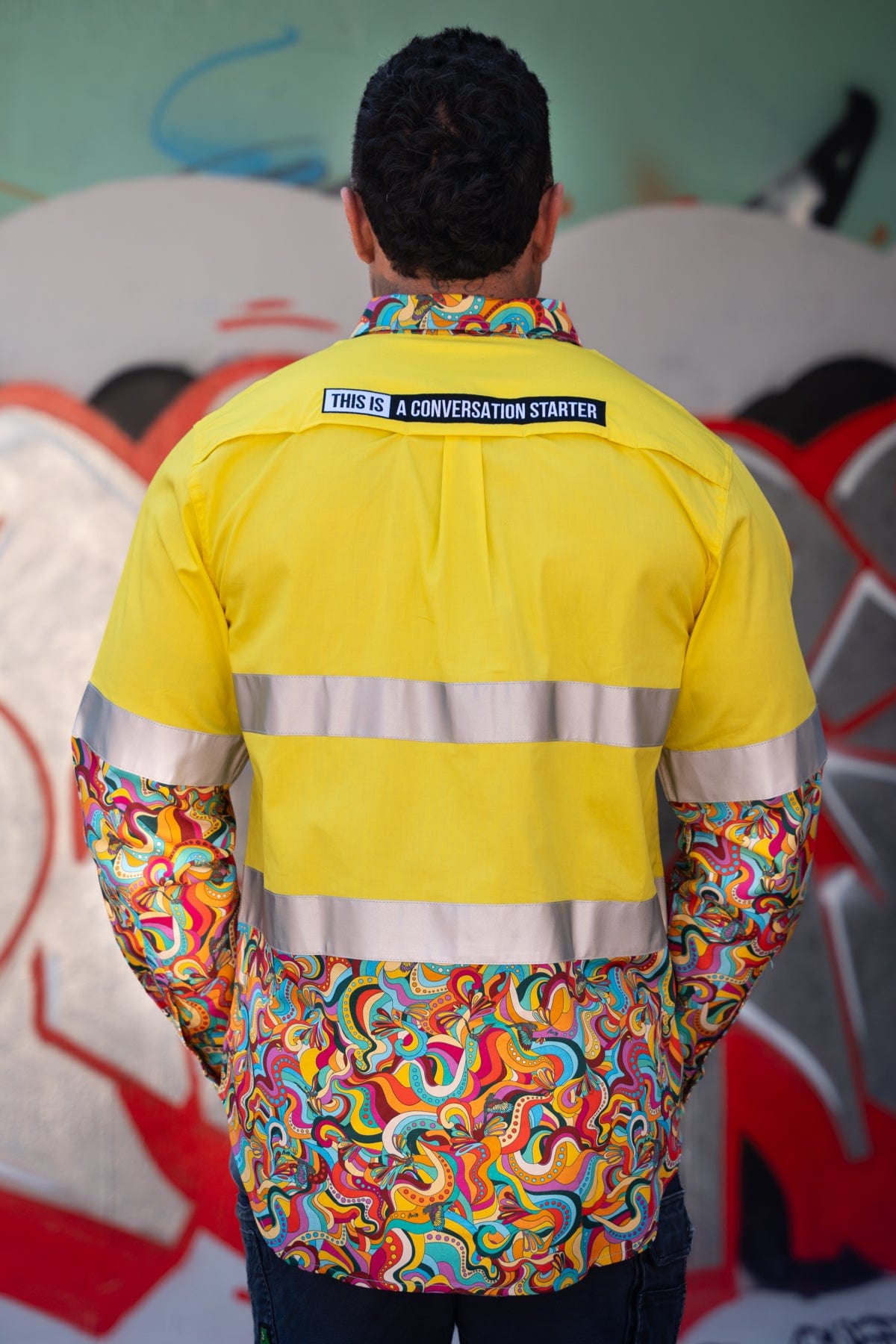 Men's Flocken Oath Yellow Day/Night Hi Vis 2.0 Full Button Workshirt