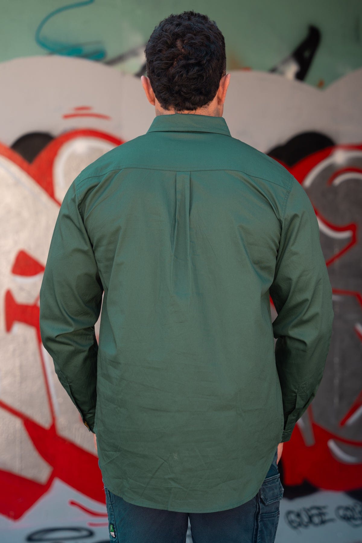 Men's Flocken Oath Undercover Mutter Green Workshirt