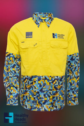 TradeMutt Custom Healthy Heads Hi Vis Work Shirts Custom Healthy Heads Hi Vis Work Shirts 21444