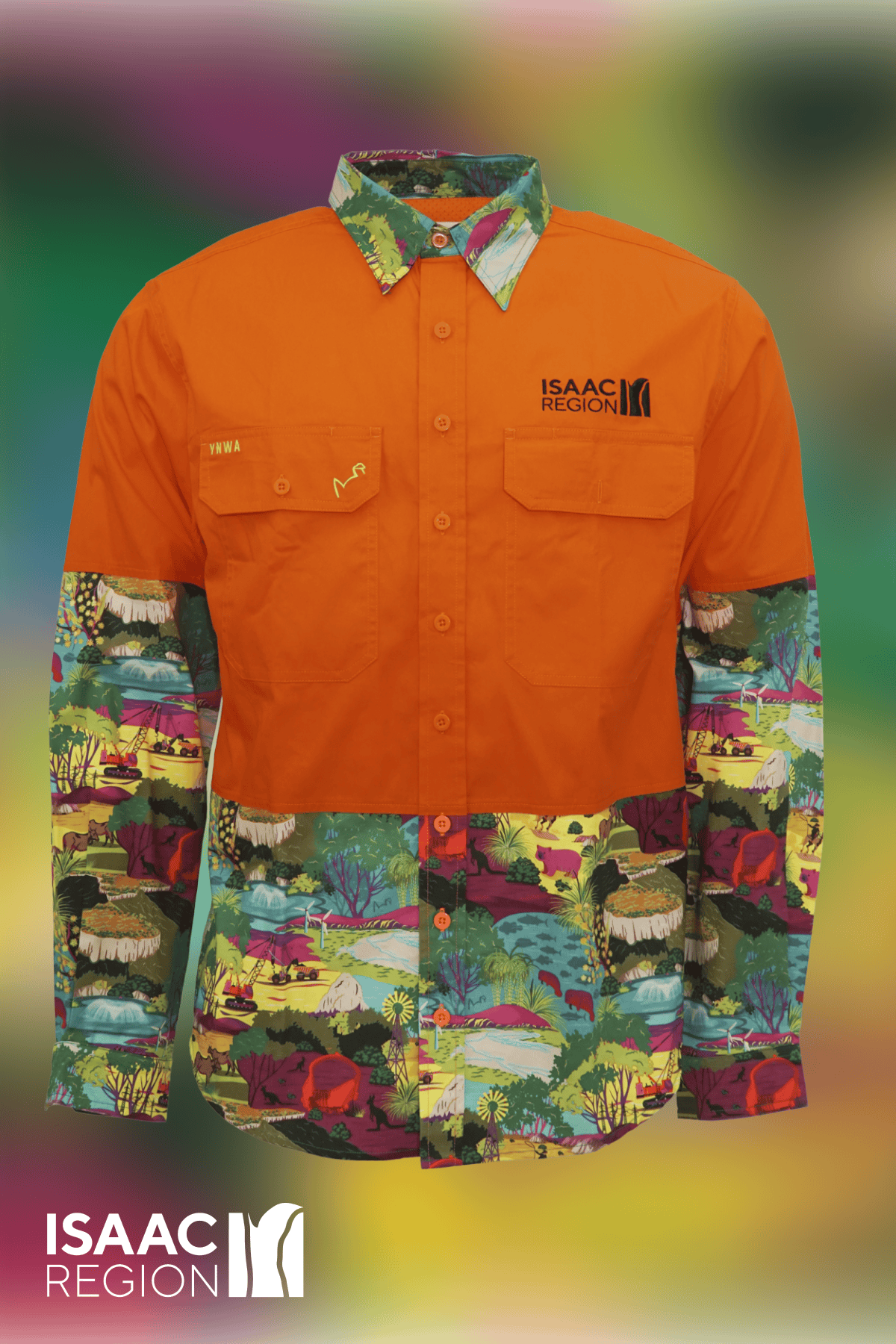 TradeMutt Custom Isaac Regional Council - “We all Zaac for Isaac” Orange Day/Night Hi Vis Work Shirt & Polo Isaac Regional Council - “We all Zaac for Isaac” Orange Day/Night Hi Vis Work Shirt & Polo