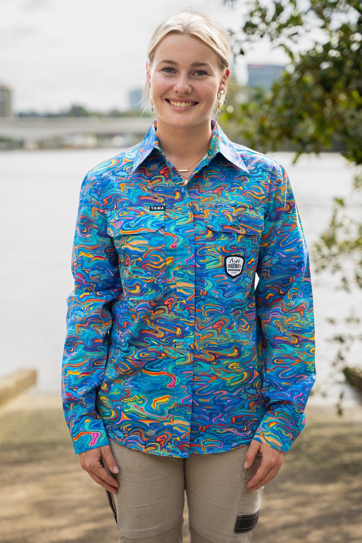 Women's The Specific Ocean Light Weight Full Button Workshirt