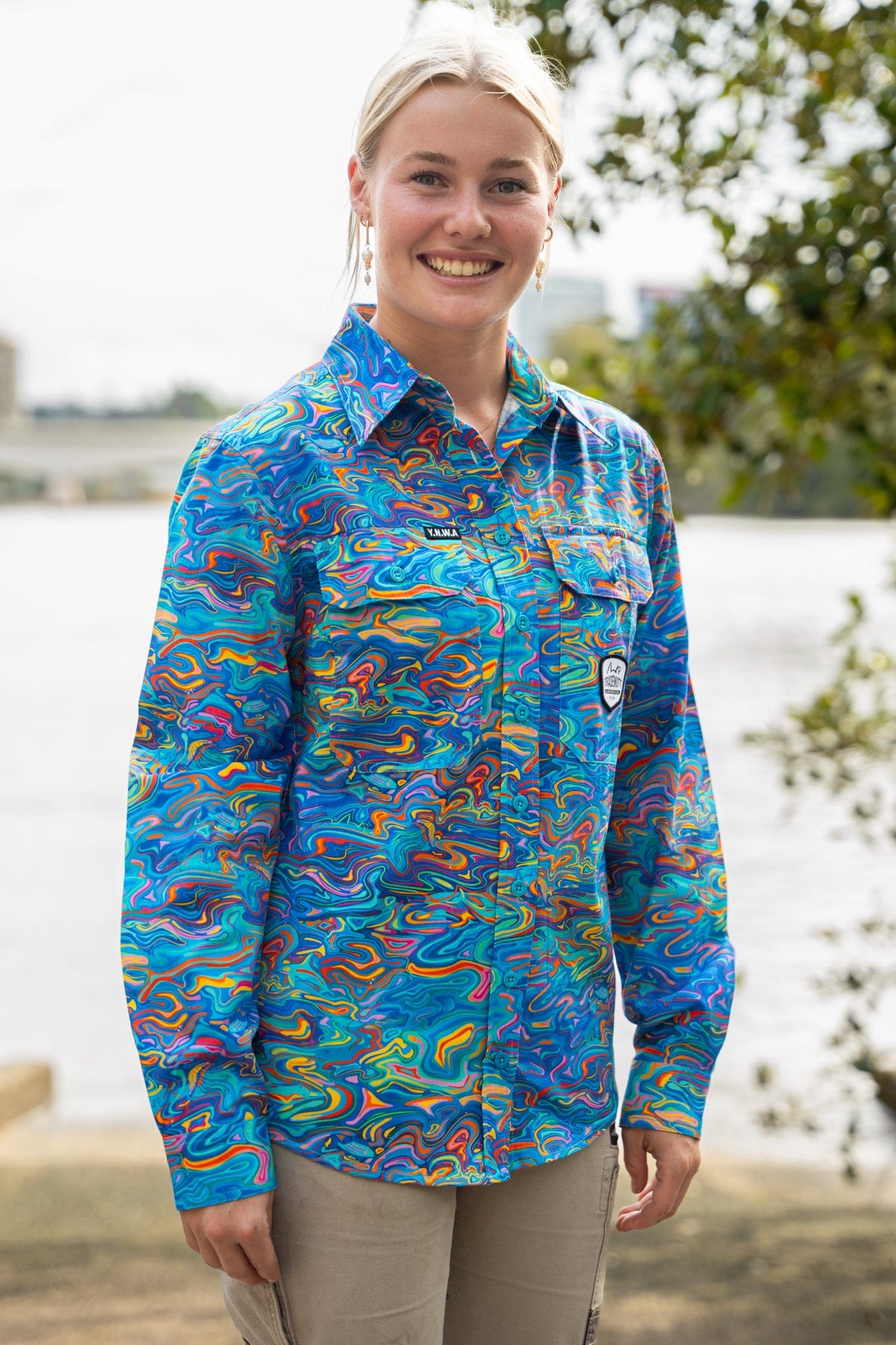 Women's The Specific Ocean Light Weight Full Button Workshirt