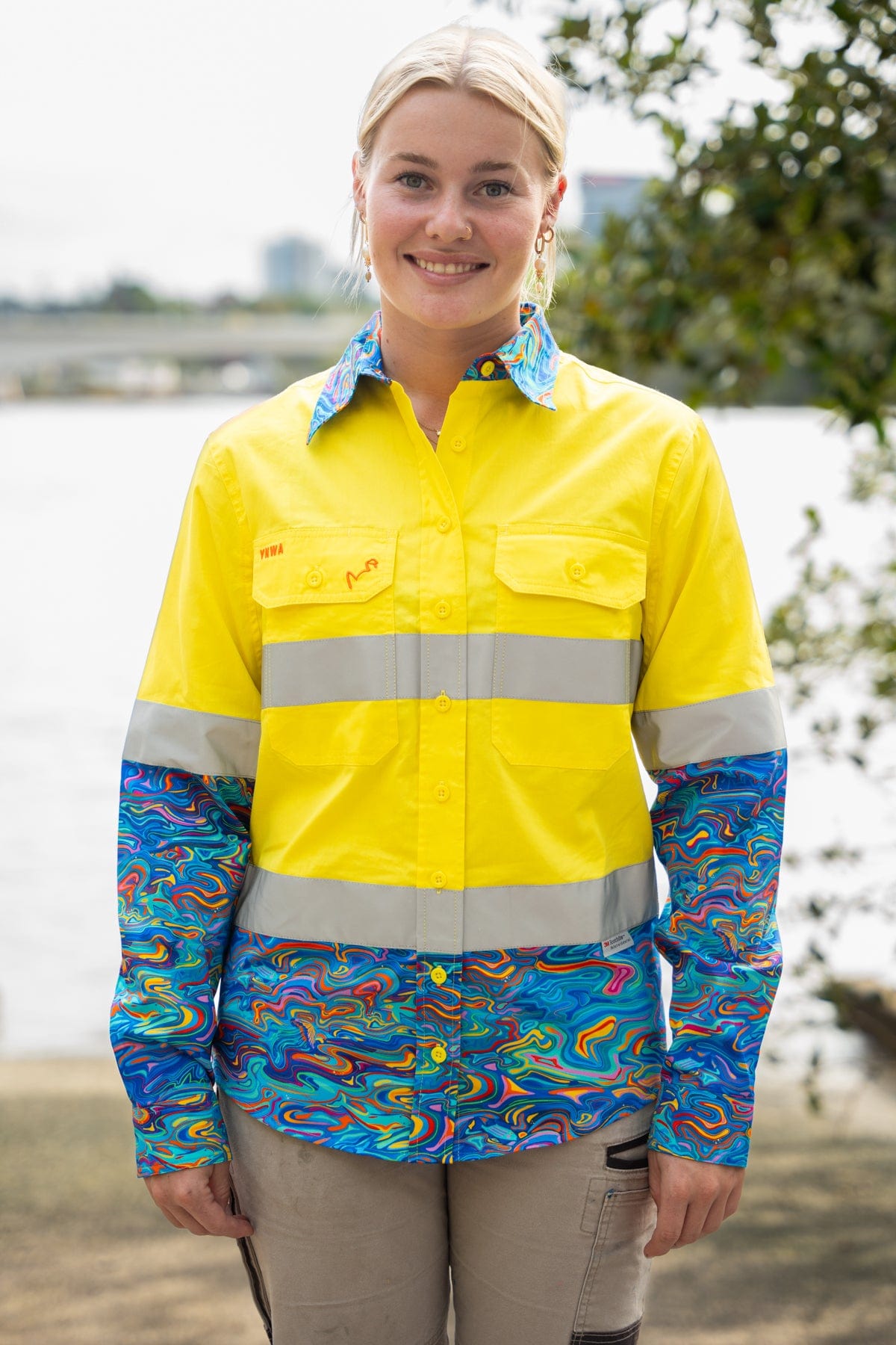 Women's The Specific Ocean Yellow Day/Night Hi Vis 2.0 Workshirt