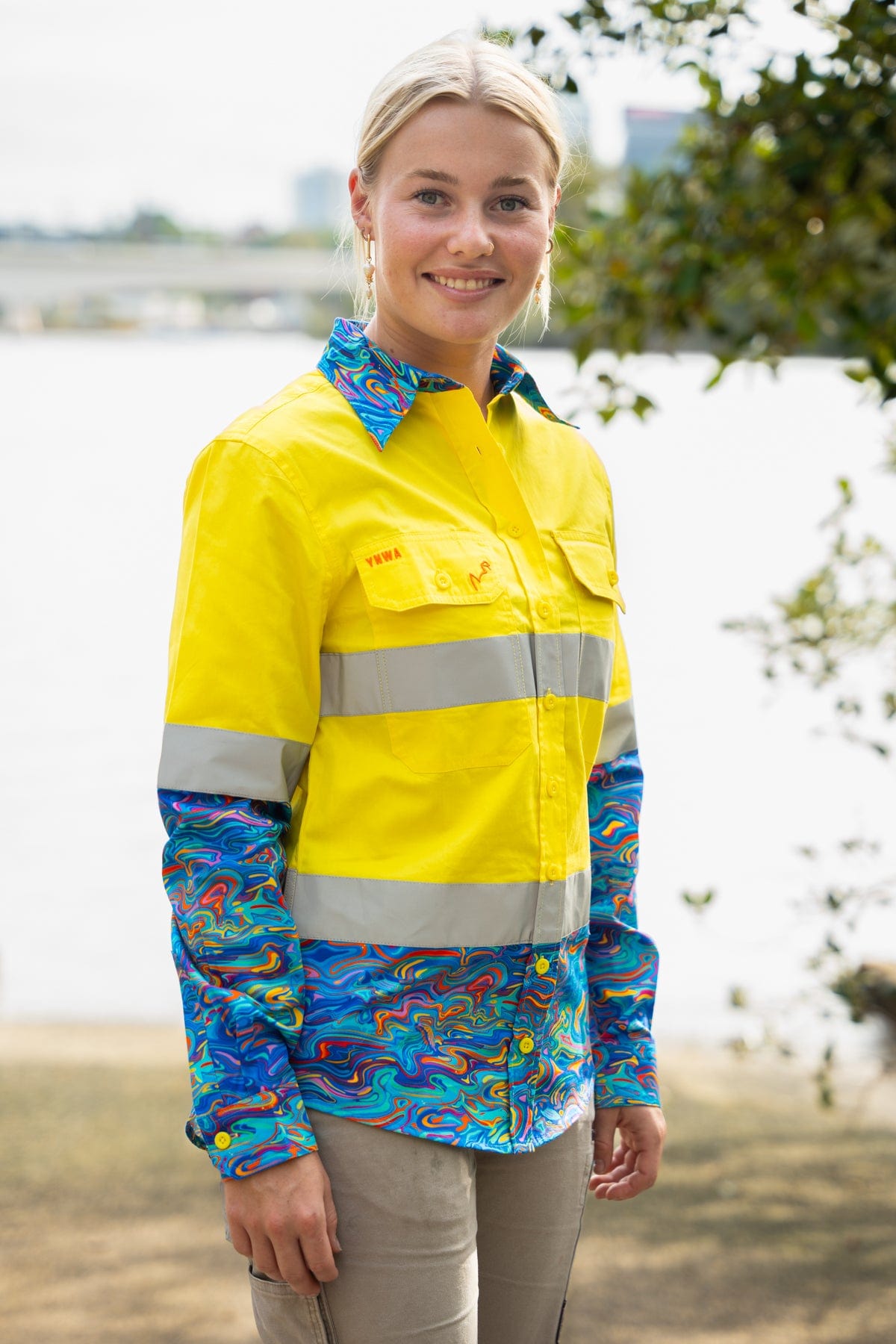 Women's The Specific Ocean Yellow Day/Night Hi Vis 2.0 Workshirt