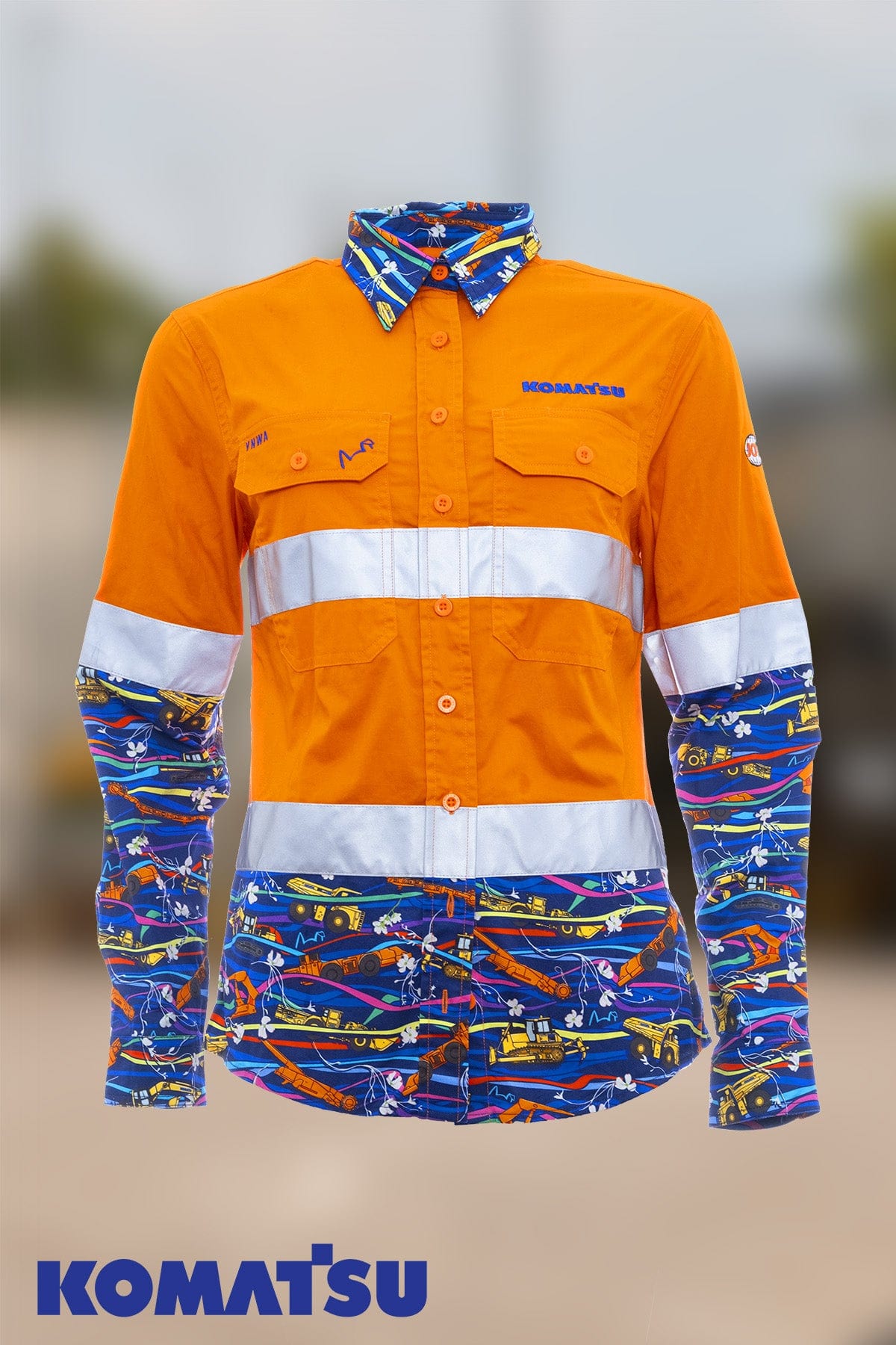 Custom Komatsu Hi Vis And Polo Work Shirts