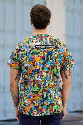 TradeMutt Scrubs The Big Smoke Unisex Scrub Top The Big Smoke Unisex Scrub Top | TradeMutt Work Shirts