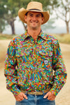 TradeMutt Workshirt Men's Bonza Half Button Long Sleeve Work Shirt Men's Bonza Short Sleeve Button Workshirt | TradeMutt Workshirts