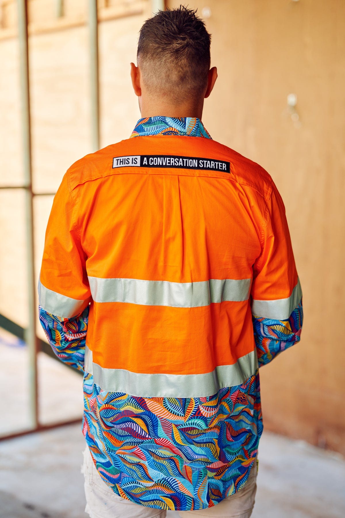 TradeMutt Workshirt Men's Snazzy Orange Day/Night Hi Vis 2.0 Full Button Work Shirt Men's Snazzy Orange Day/Night Hi Vis Workshirt | TradeMutt Workshirts