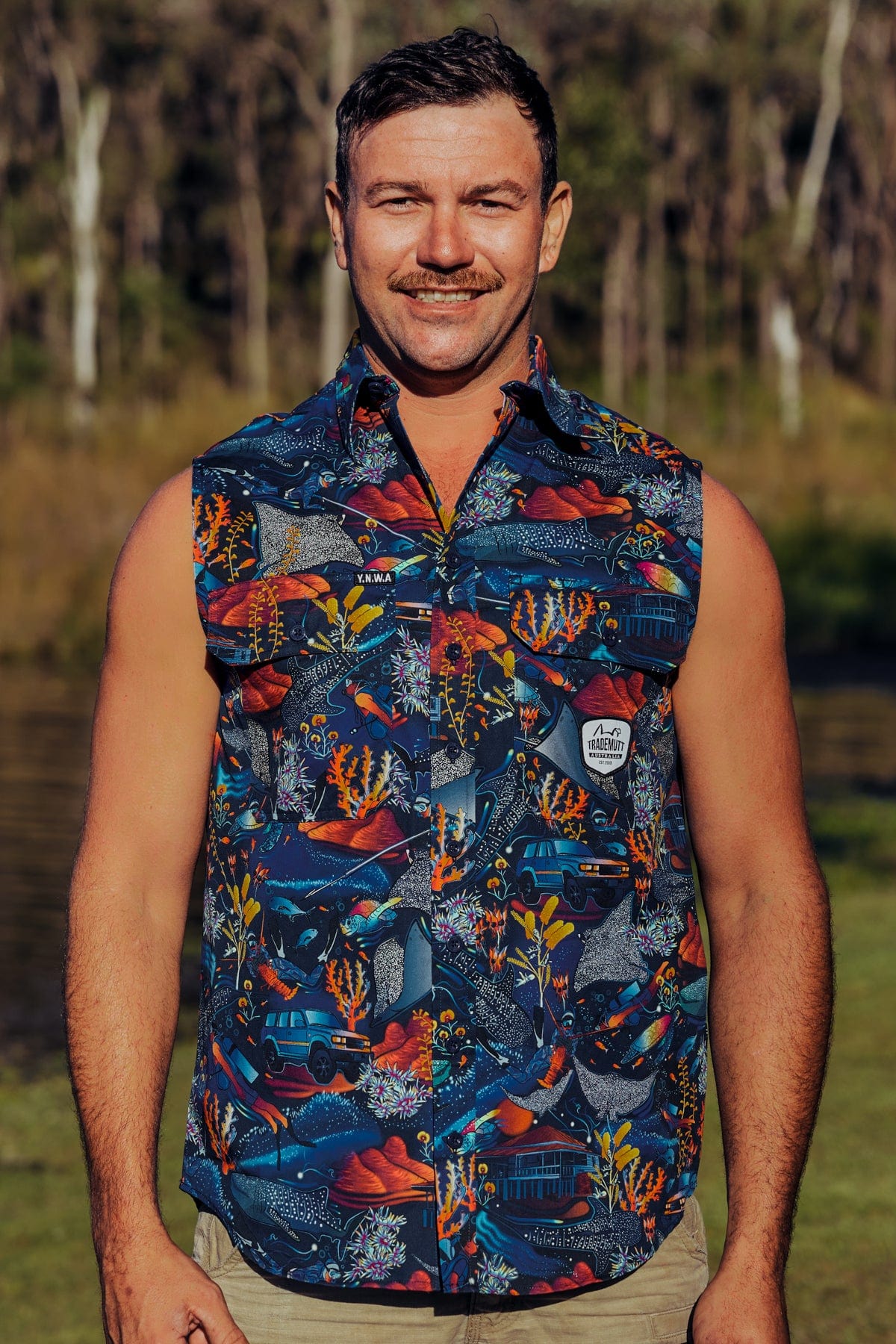 TradeMutt Workshirt Ningaloo Nomad Territory Sleeve Shirt Ningaloo Nomad Territory Sleeve Shirt | TradeMutt Work Shirts | Short Sleeve Shirt
