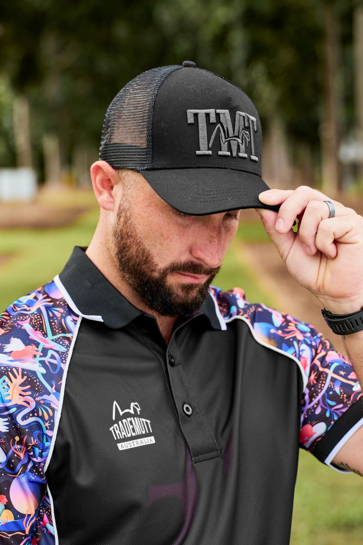 Black Trucker Cap