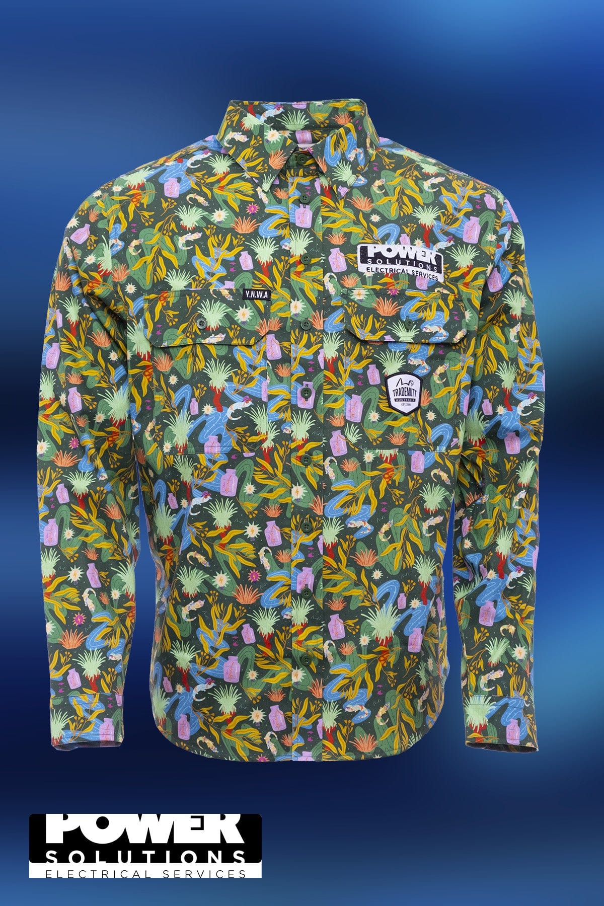 TradeMutt "Power Plants" Long sleeve Cotton Workshirt "Power Plants" Long sleeve Cotton Workshirt 21453