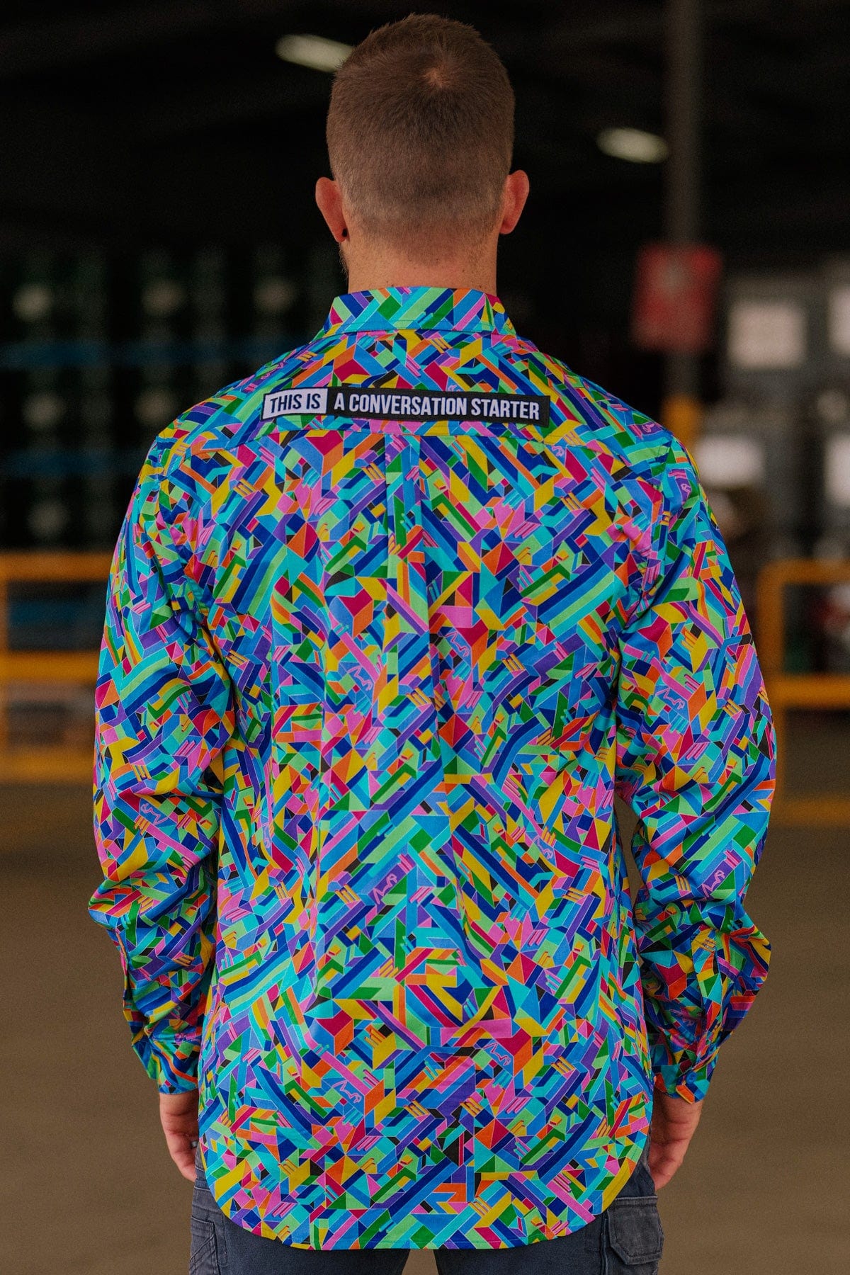 Men's Razzle Dazzle Half Button Workshirt
