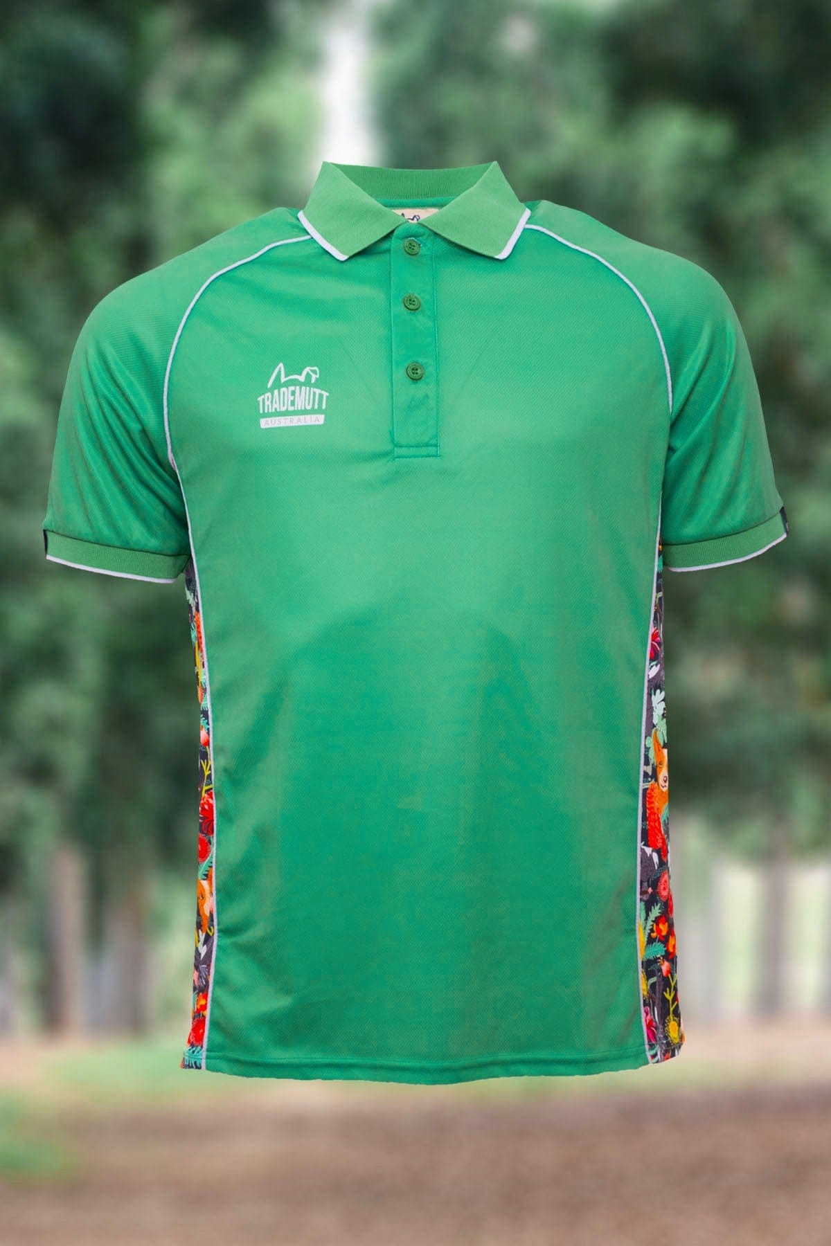 Unisex Swoopy Bois Green Short Sleeve Polo