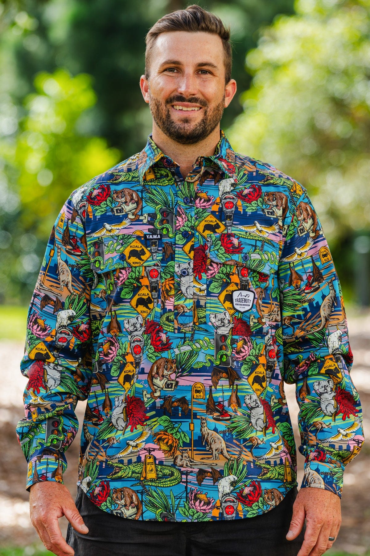 TradeMutt Workshirt Men's May Half Button Work Shirt Men's May Half Button Work Shirt
