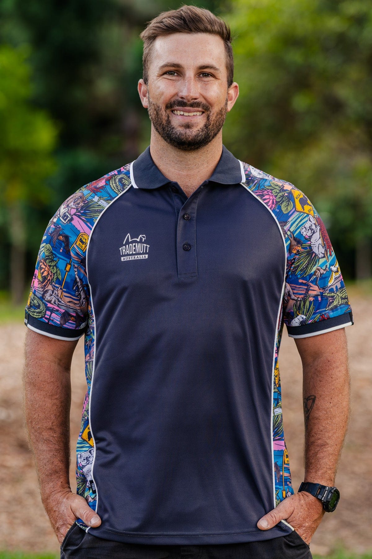 TradeMutt Workshirt Unisex May Short Sleeve Polo Unisex May Short Sleeve Polo