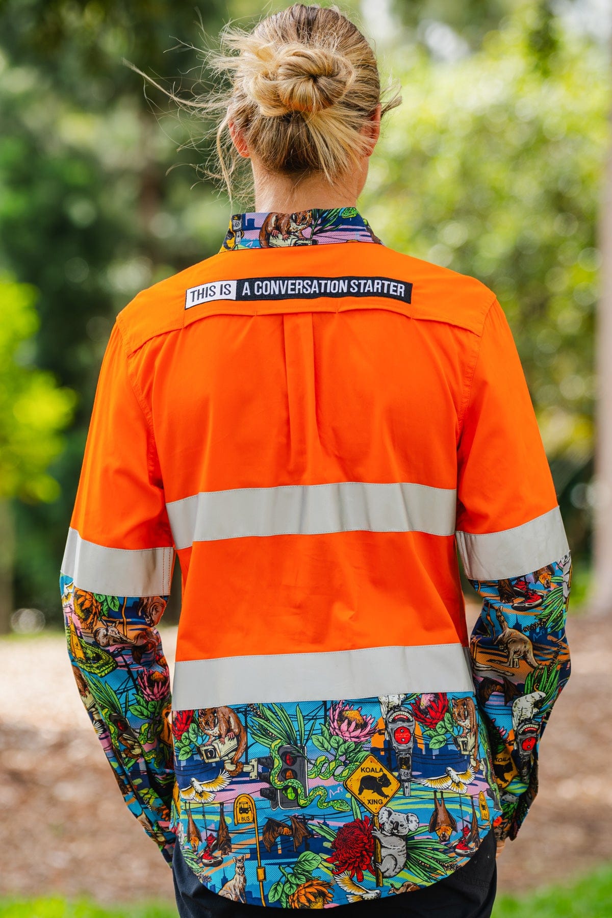 TradeMutt Workshirt Women's May Orange Day/Night Hi Vis Work Shirt Women's May Orange Day/Night Hi Vis Work Shirt