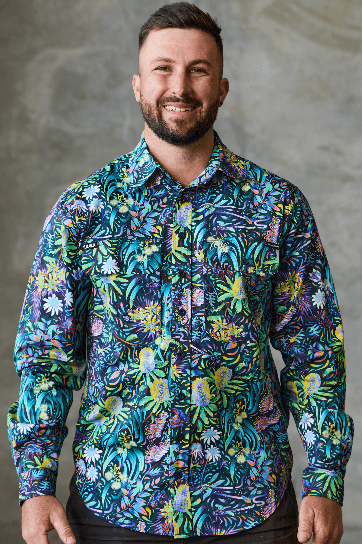 TradeMutt Workshirt Men's True Blue Mountains Full Button Work Shirt Men's True Blue Mountains Full Button Shirt | TradeMutt
