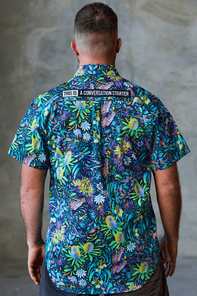 TradeMutt Workshirt Men's True Blue Mountains Short Sleeve Work Shirt Men's True Blue Mountains Short Sleeve Shirt | TradeMutt