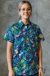 TradeMutt Workshirt Women's True Blue Mountains Short Sleeve Work Shirt Women's True Blue Mountains Short Sleeve Shirt | TradeMutt