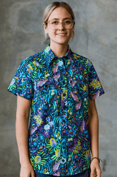 TradeMutt Workshirt Women's True Blue Mountains Short Sleeve Work Shirt Women's True Blue Mountains Short Sleeve Shirt | TradeMutt