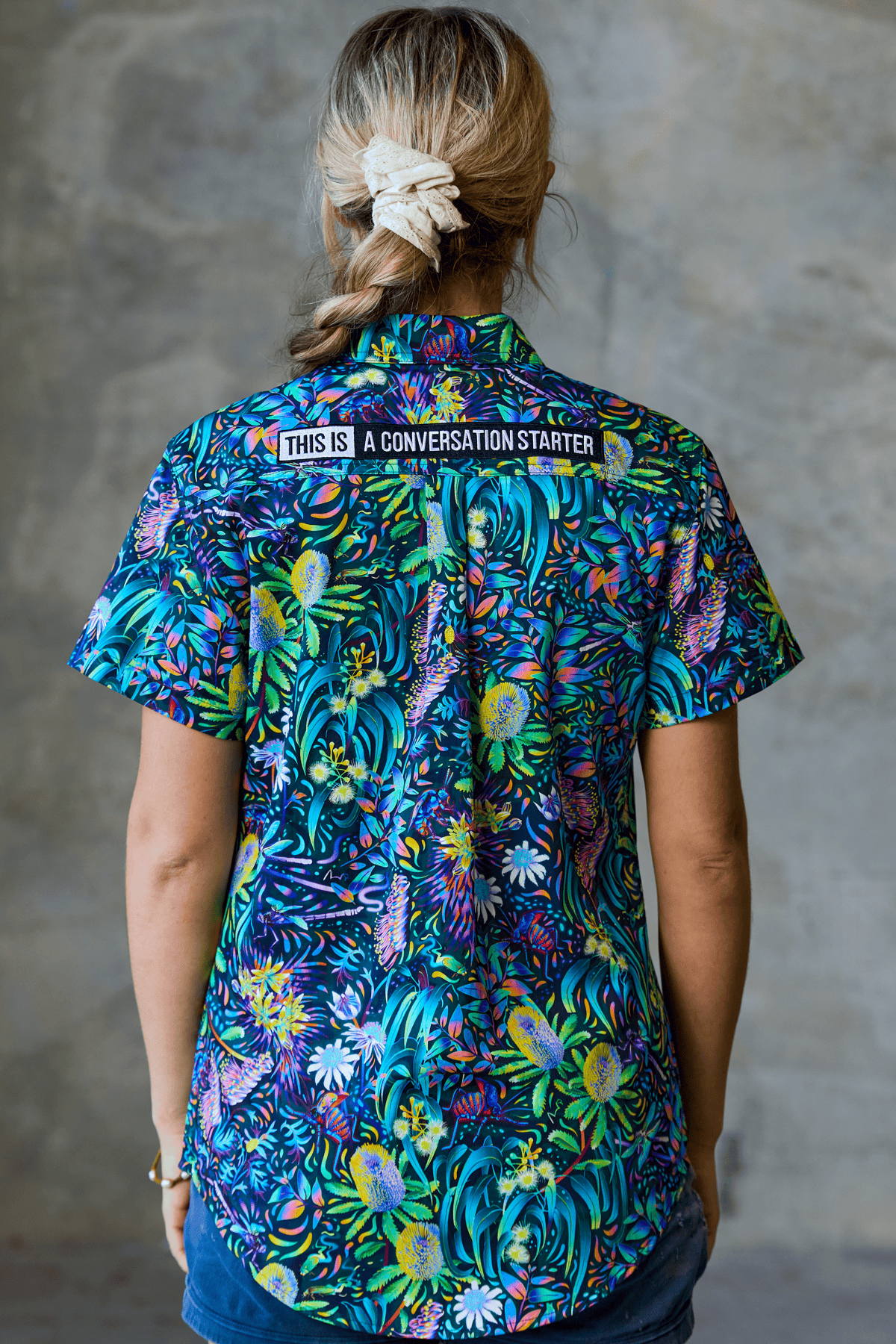 TradeMutt Workshirt Women's True Blue Mountains Short Sleeve Work Shirt Women's True Blue Mountains Short Sleeve Shirt | TradeMutt