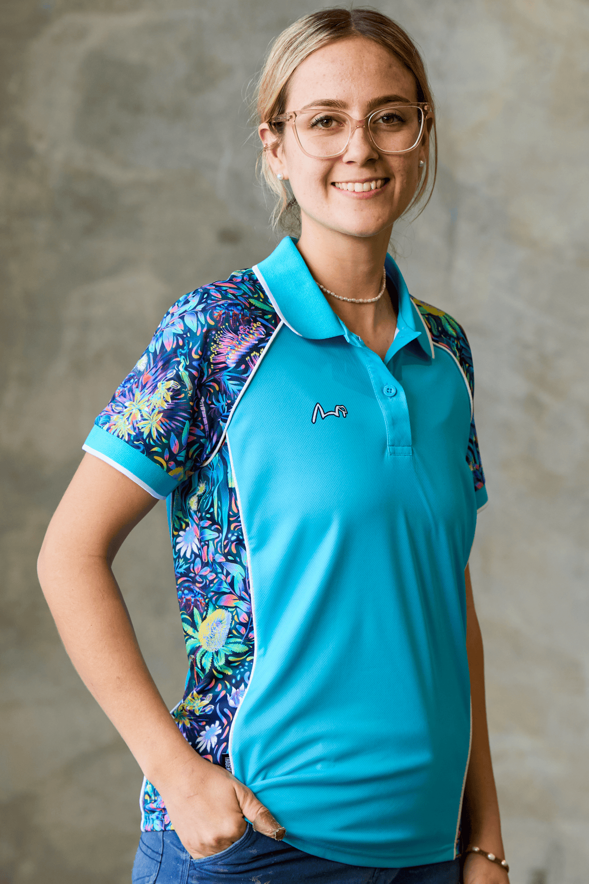 TradeMutt RPET Polo Women's True Blue Mountains Blue Short Sleeve Polo Women's True Blue Mountains Blue Polo | TradeMutt