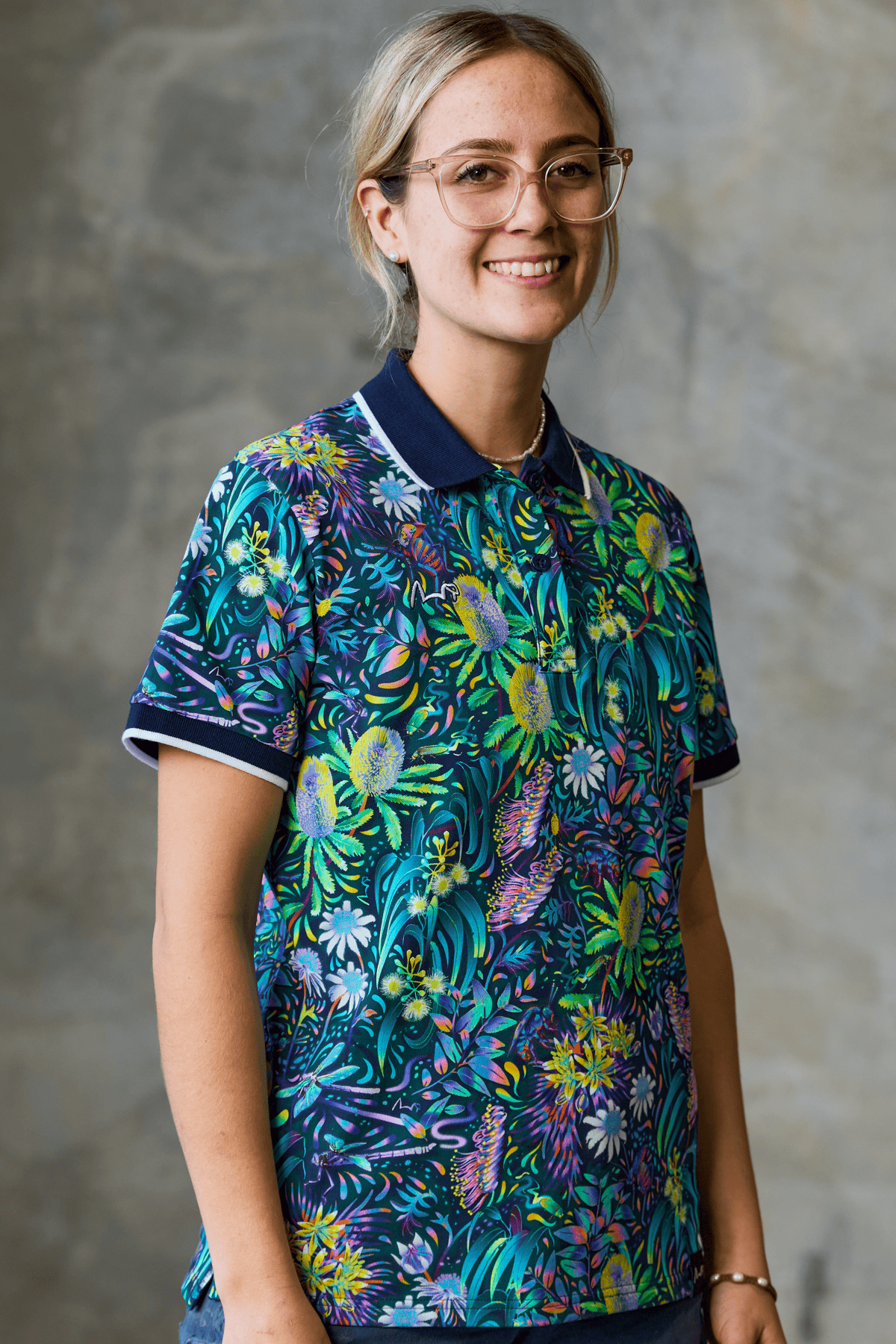 TradeMutt Cotton Polo Women's True Blue Mountains Cotton Short Sleeve Polo Women's True Blue Mountains Cotton Polo | TradeMutt
