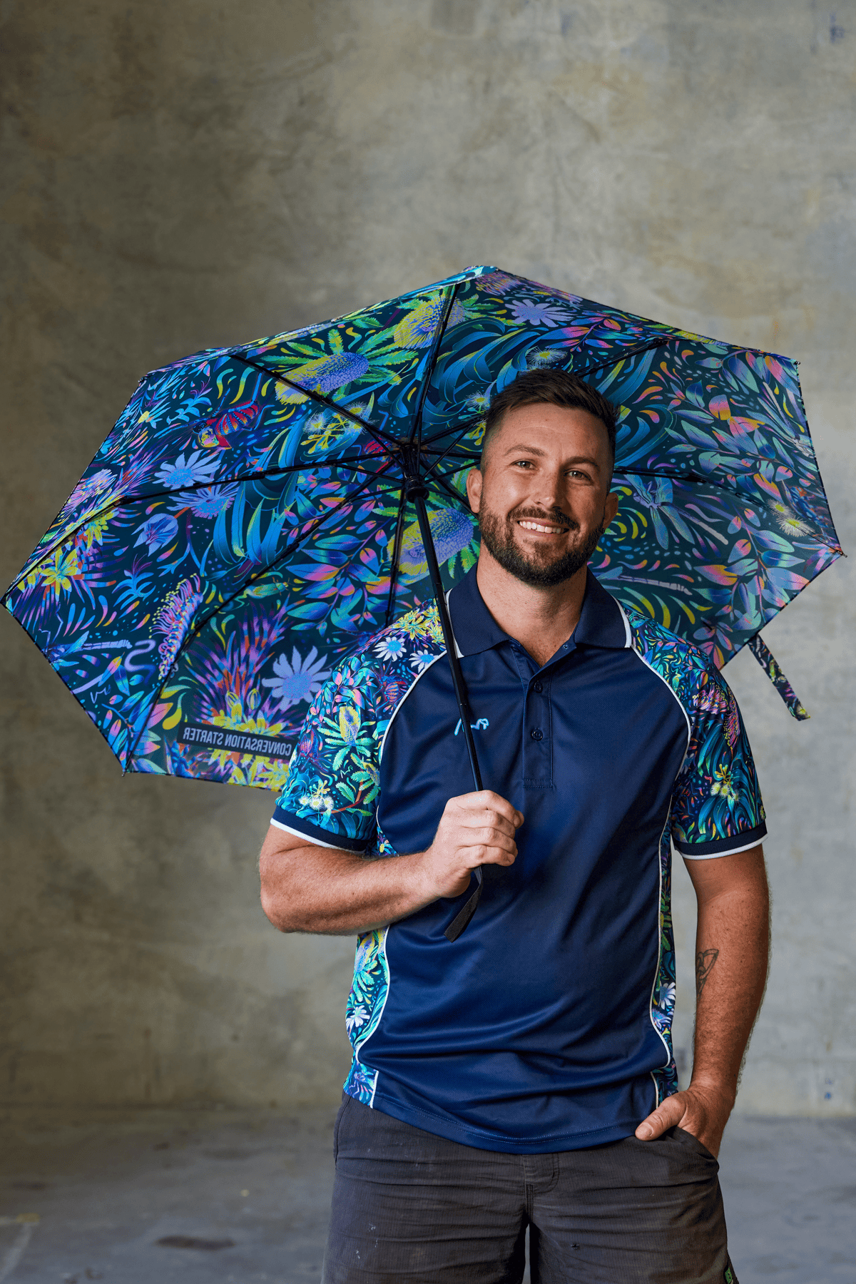 TradeMutt Accessories True Blue Mountains Umbrella True Blue Mountains Umbrella | TradeMutt 22762