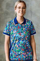 TradeMutt RPET Polo Women's Wrap It Up Short Sleeve Polo Unisex RPET Pearler Charcoal Polo | TradeMutt Workshirts