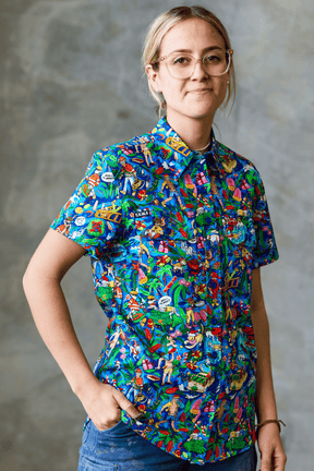 TradeMutt Workshirt Women's Lightweight Wrap It Up Short Sleeve Workshirt Women's Lightweight Wrap It Up Short Sleeve Workshirt