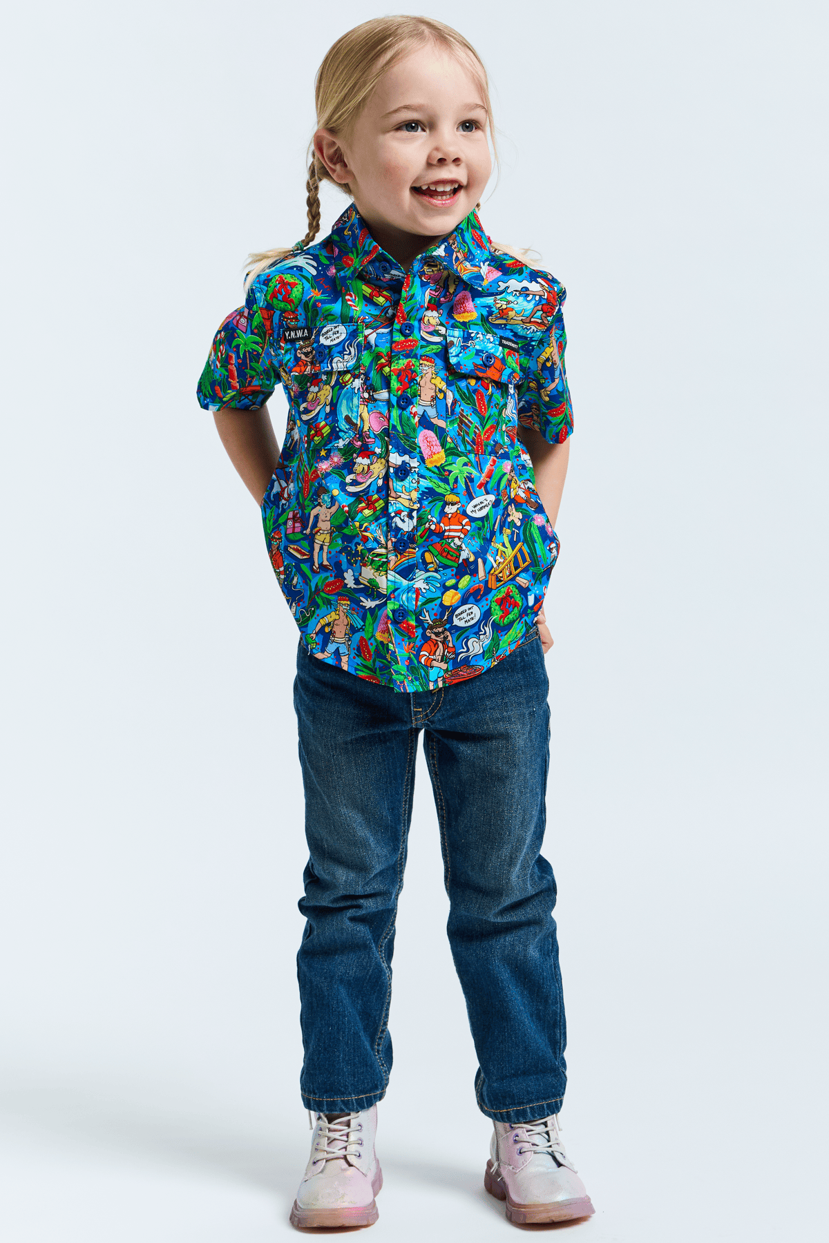 TradeMutt Kids Kids Wrap It Up Lightweight Work Shirt Kids Wrap It Up Lightweight Work Shirt