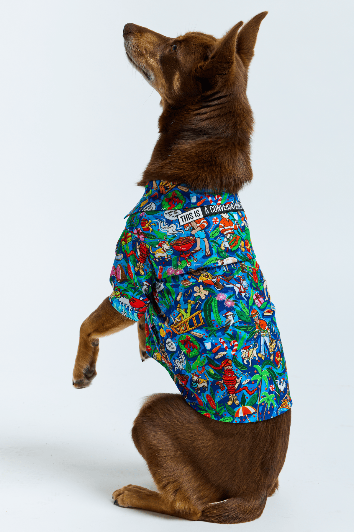 TradeMutt Headwear Dog Wrap It Up Lightweight Short Sleeve Shirt Dog Wrap It Up Lightweight Short Sleeve Shirt