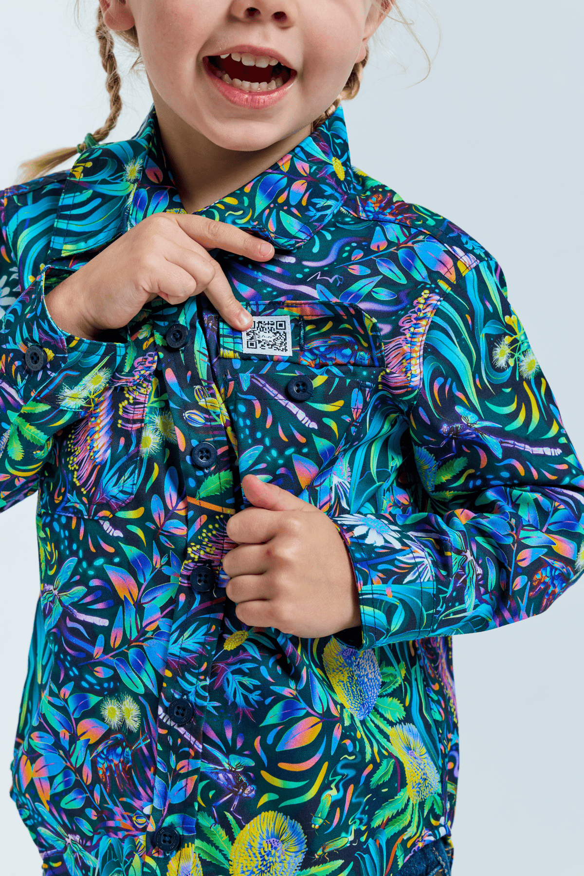 TradeMutt Kids Kids True Blue Mountains Work Shirt Kids True Blue Mountains Work Shirt | TradeMutt