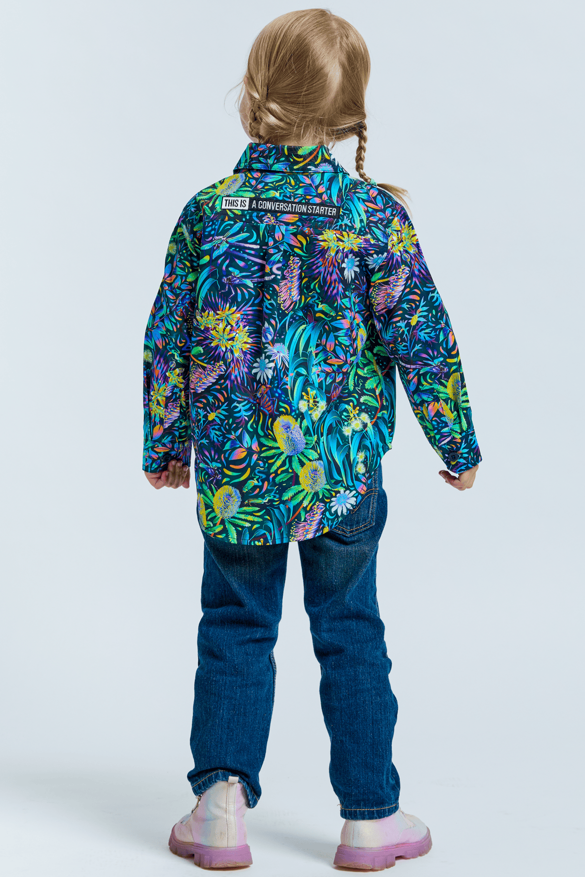 TradeMutt Kids Kids True Blue Mountains Work Shirt Kids True Blue Mountains Work Shirt | TradeMutt