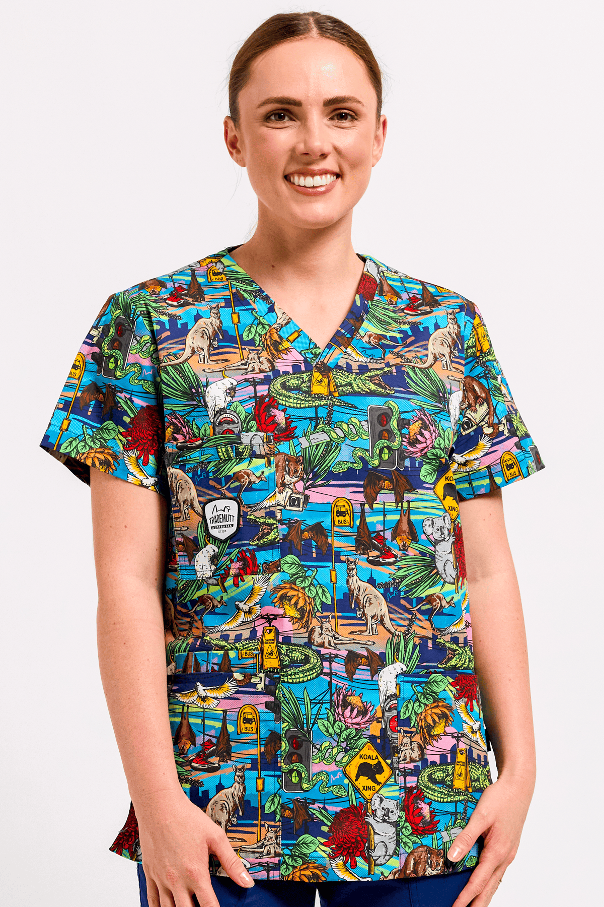 TradeMutt Scrubs Mission: Impossumble Unisex Scrub Top Mission: Impossumble Unisex Scrub Top