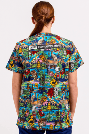 TradeMutt Scrubs Mission: Impossumble Unisex Scrub Top Mission: Impossumble Unisex Scrub Top