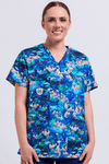 TradeMutt Scrubs Walkin on a Dream Unisex Scrub Top Walkin on a Dream Unisex Scrub Top