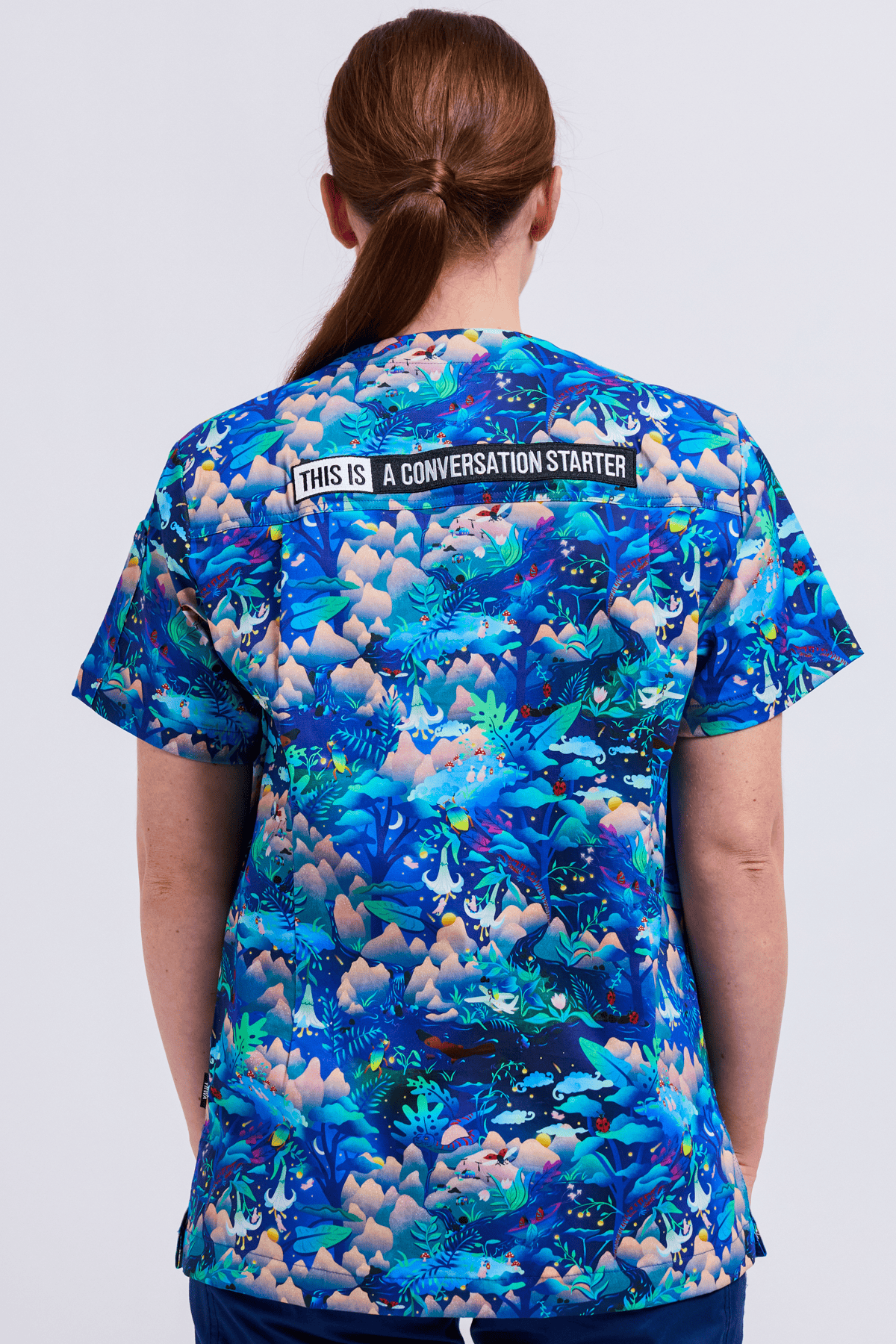 TradeMutt Scrubs Walkin on a Dream Unisex Scrub Top Walkin on a Dream Unisex Scrub Top