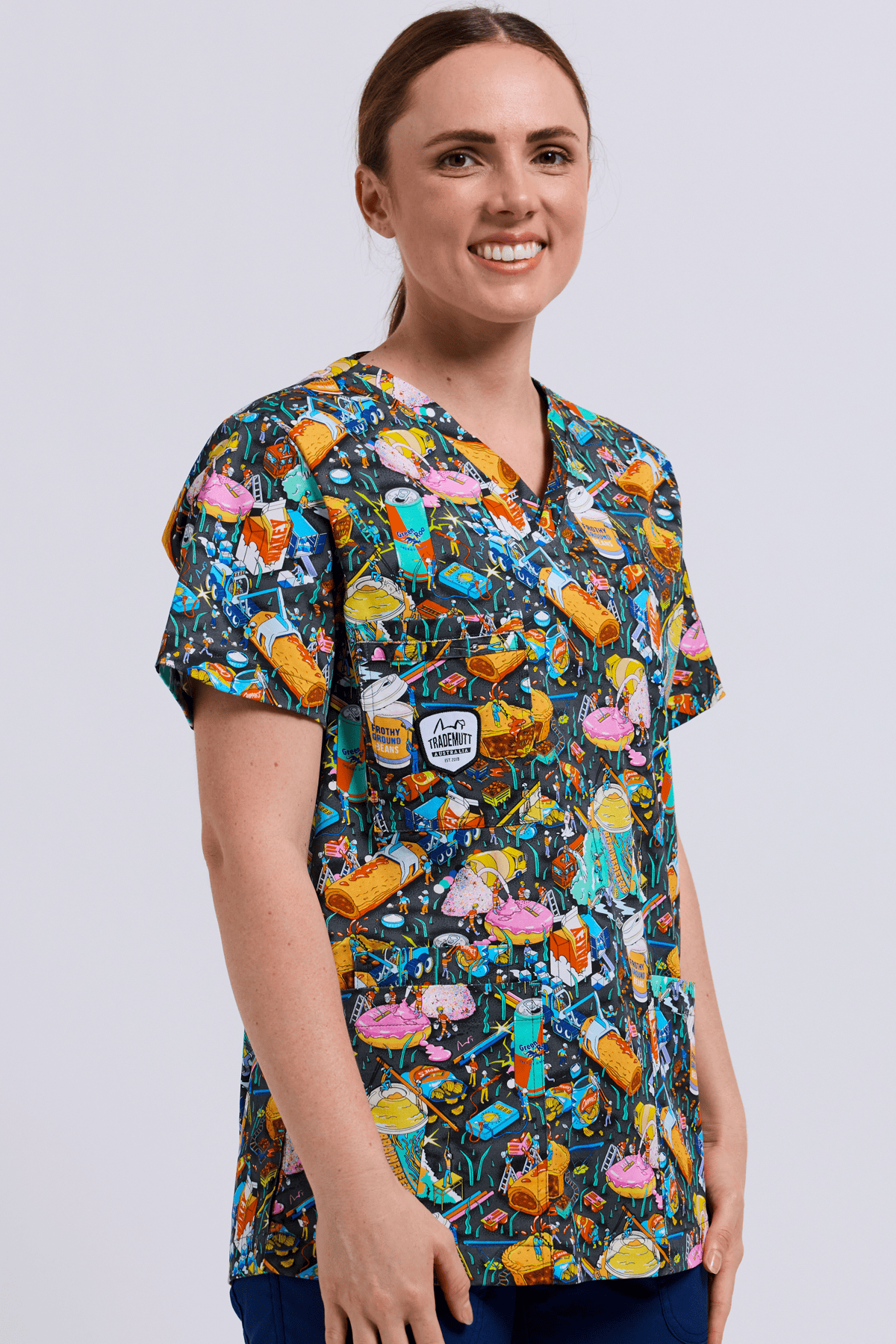 TradeMutt Scrubs Servo Nation Army Unisex Scrub Top Servo Nation Army Unisex Scrub Top
