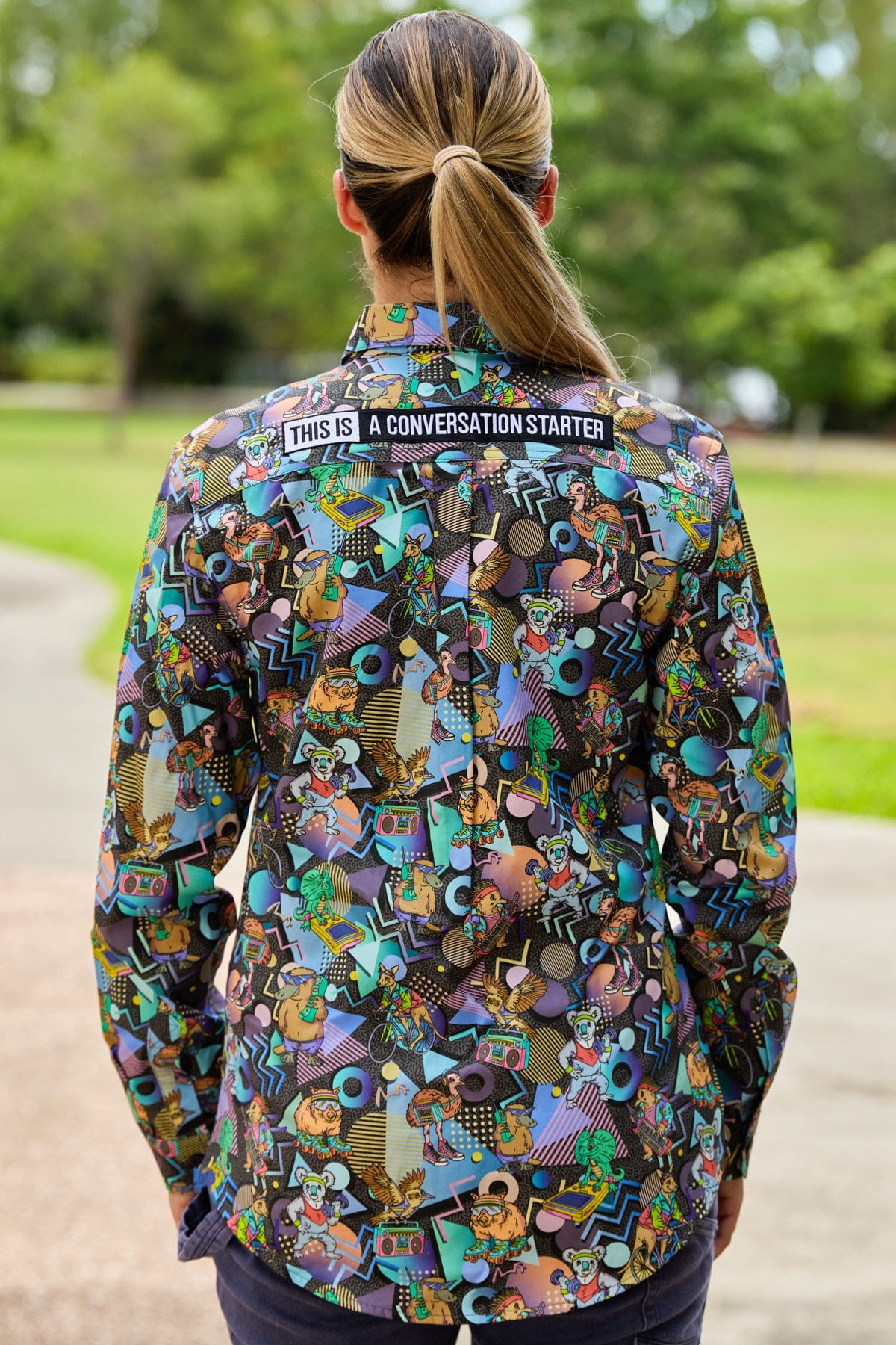 TradeMutt Workshirt Women's Aerobics OzStyle Full Button Work Shirt Women's Aerobics OzStyle Full Button Work Shirt