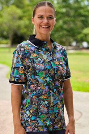 TradeMutt Workshirt Unisex Aerobics OzStyle Cotton Short Sleeve Polo Unisex Aerobics OzStyle Cotton Short Sleeve Polo