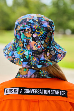 TradeMutt Aerobics OzStyle Reversible Bucket hat Aerobics OzStyle Reversible Bucket hat