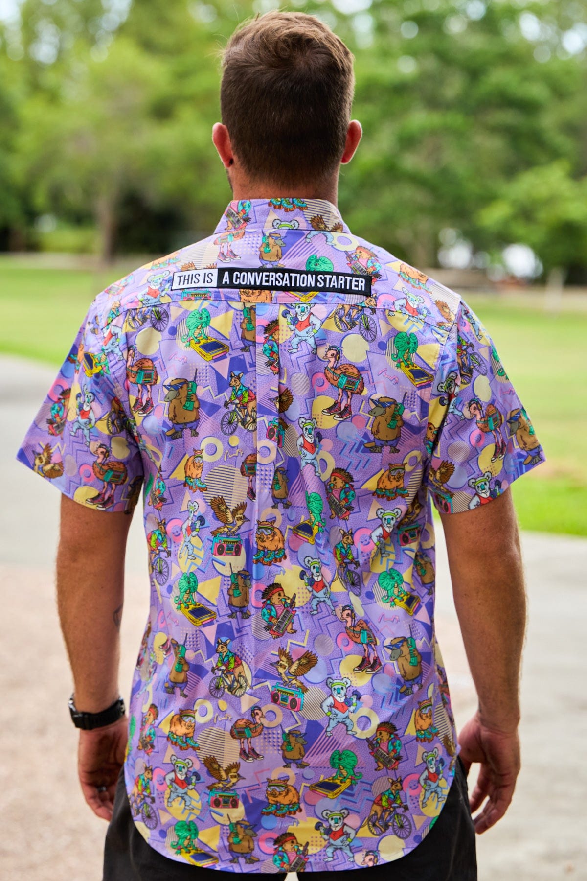 TradeMutt Workshirt Men's Aerobics OzStyle Remixed Short Sleeve Work Shirt Men's Aerobics OzStyle Remixed Short Sleeve Work Shirt